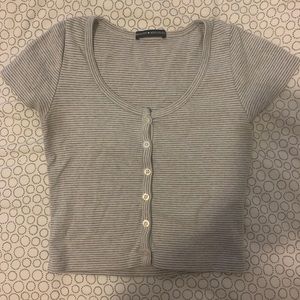 brandy melville cropped shirt